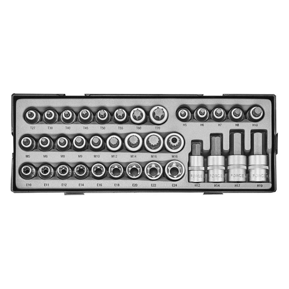 35pc 1/2"DR. Socket bit & star socket set