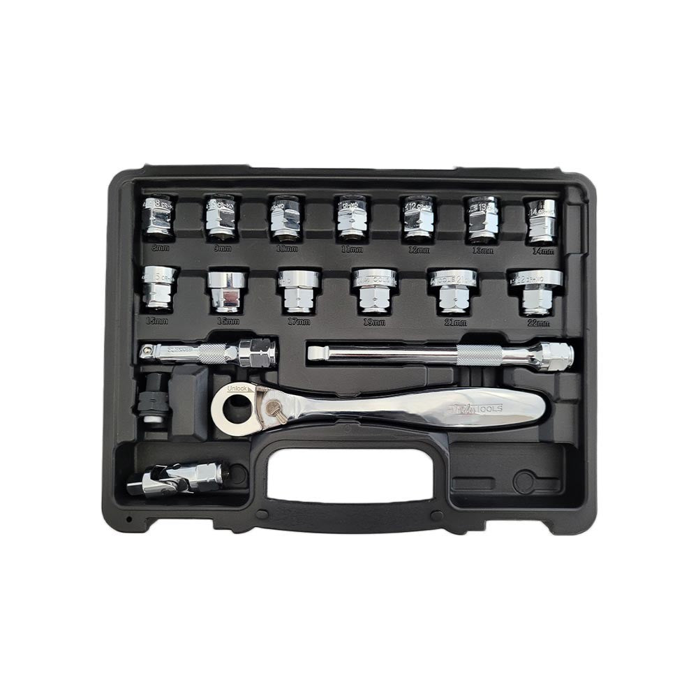 3/8'' Doppenset 18-delig