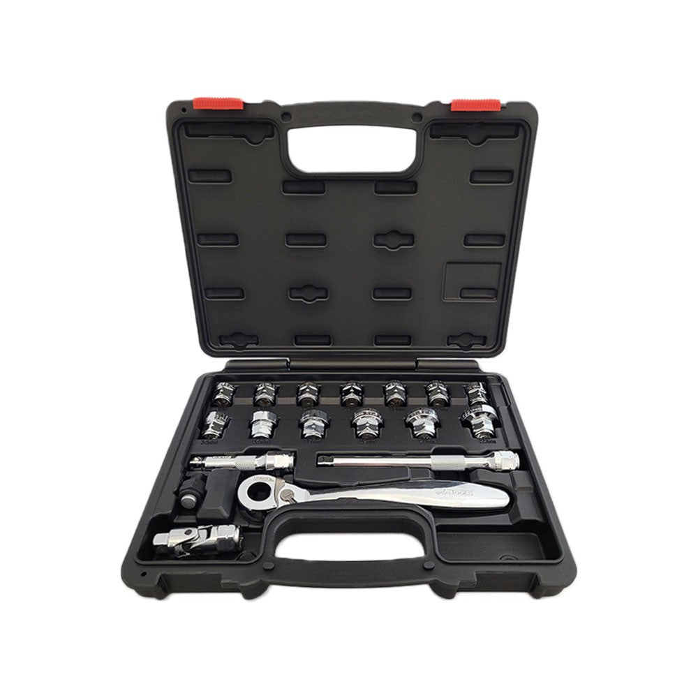 3/8'' Doppenset 18-delig