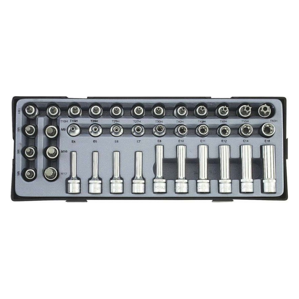 38pc 3/8" Star & spline set