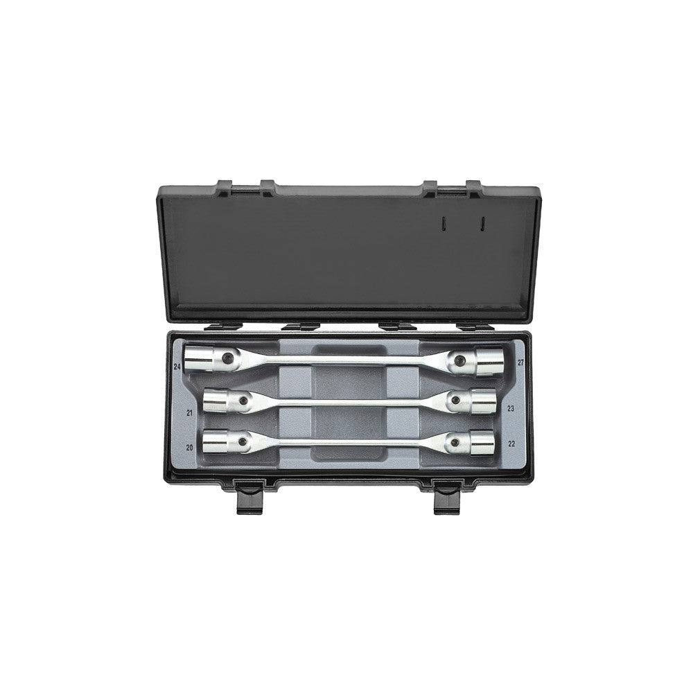 3pc Hinged socket wrench set