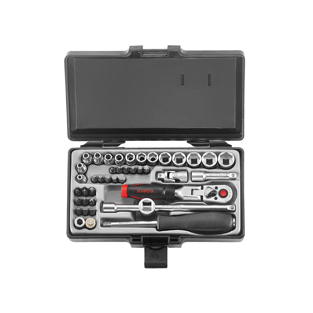 42pc 1/4" 6pt. Flank socket set