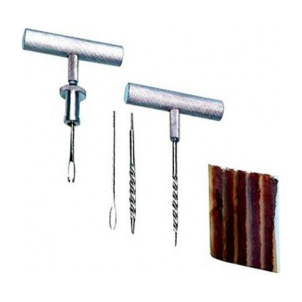 4pc T-handle disclosed tire repair tool set