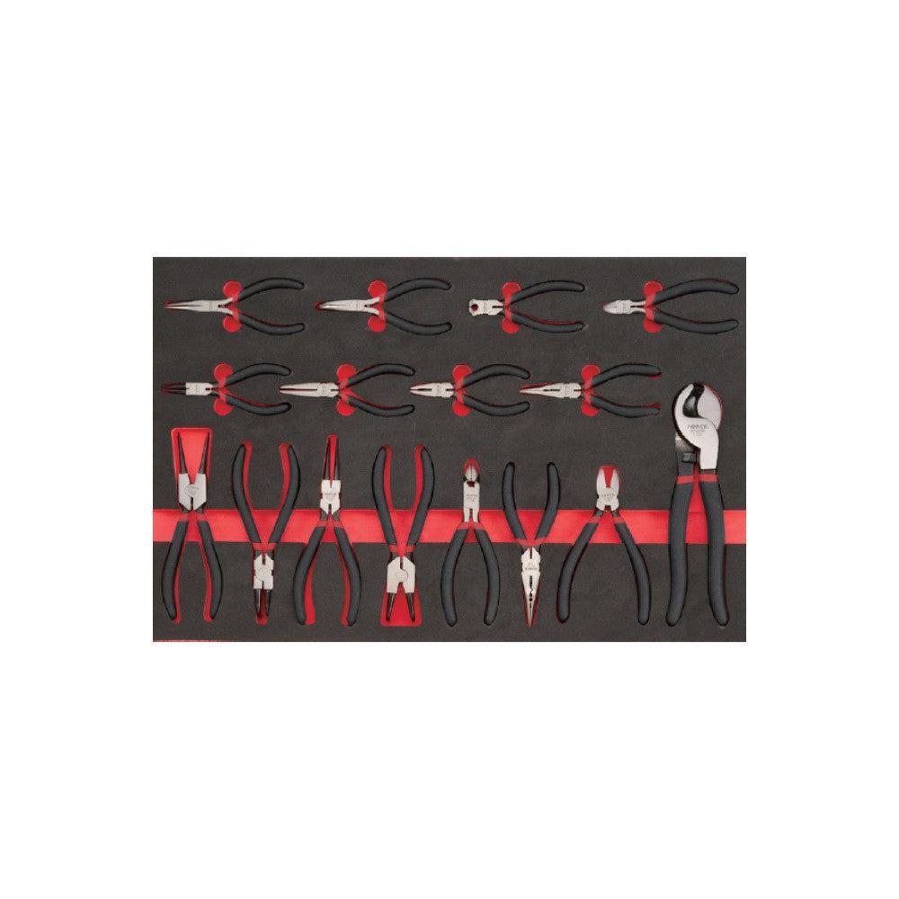 Red 8-drawer trolleys with 233pcs tools (OnDemand EVA)