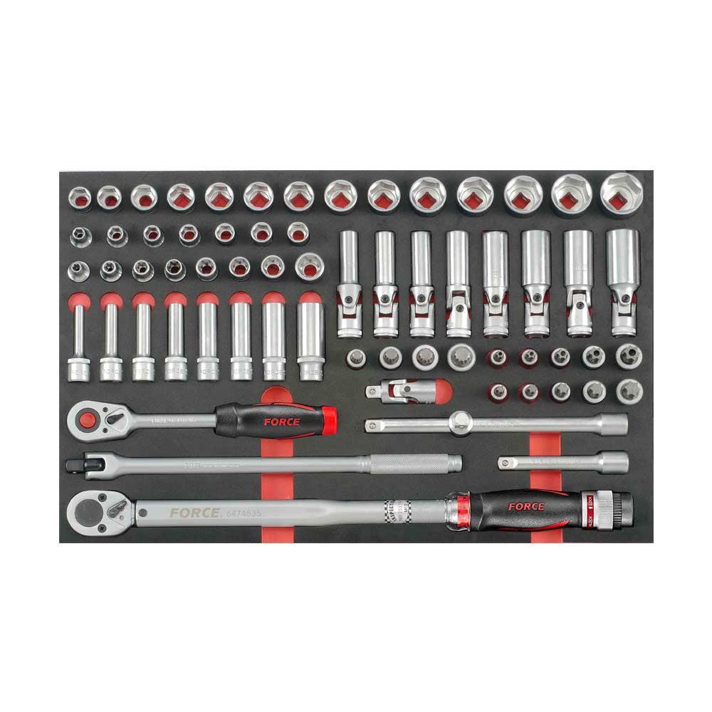 66pc 1/2"DR. Socket combination set (EVA)