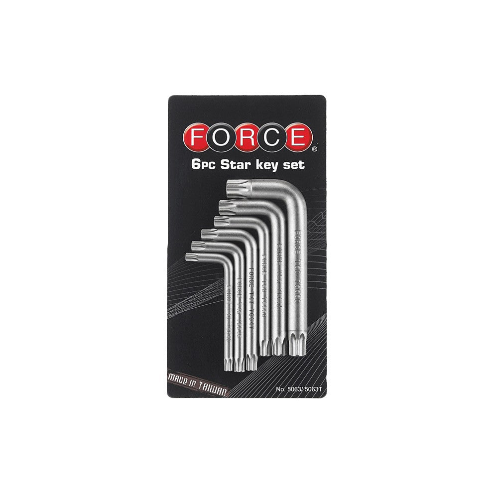 6pc Star tamperproof key set