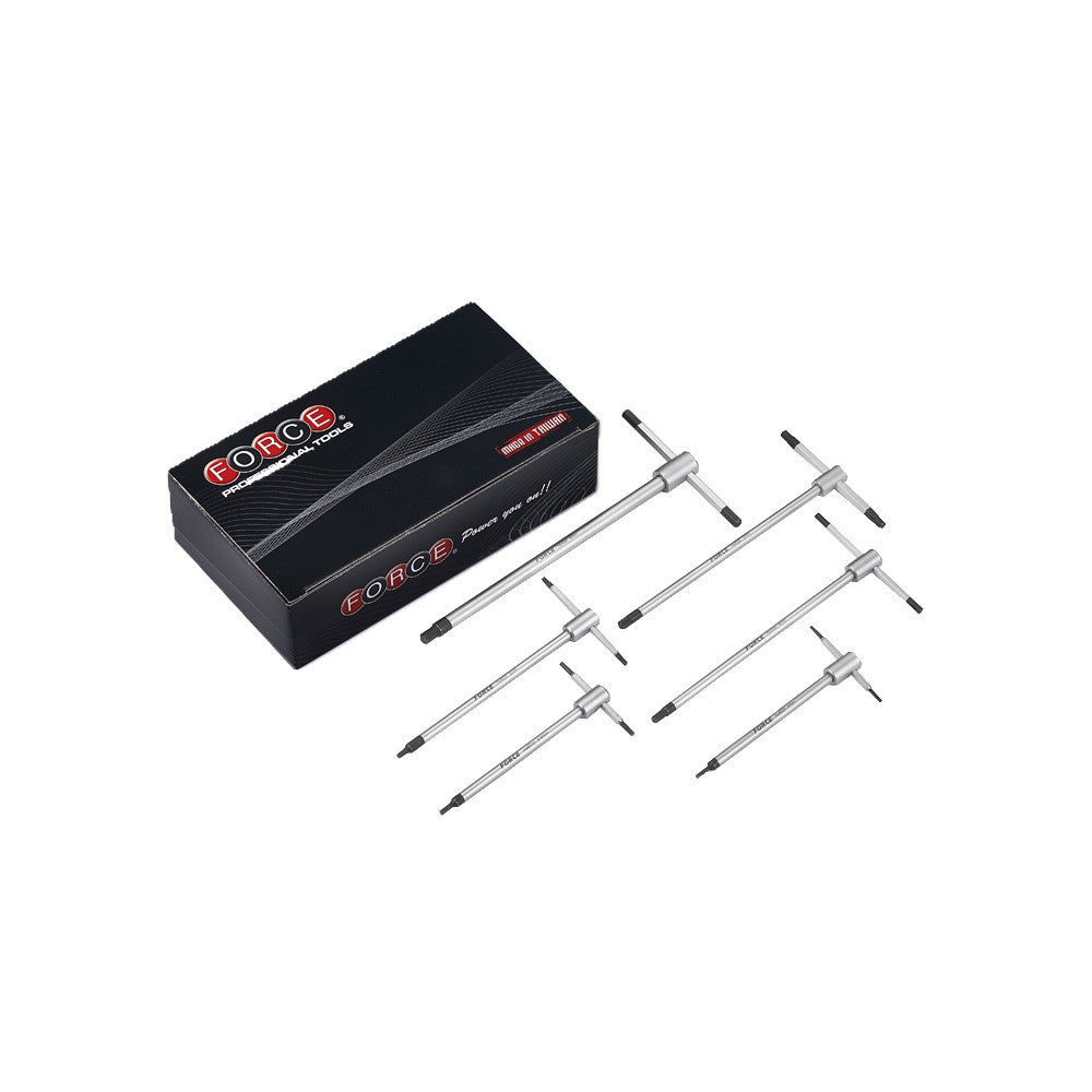 6pc T-shaped hex key set