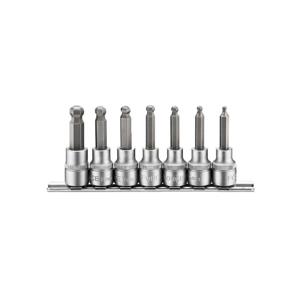 7 pc 3/8" Hex ball point socket bit
