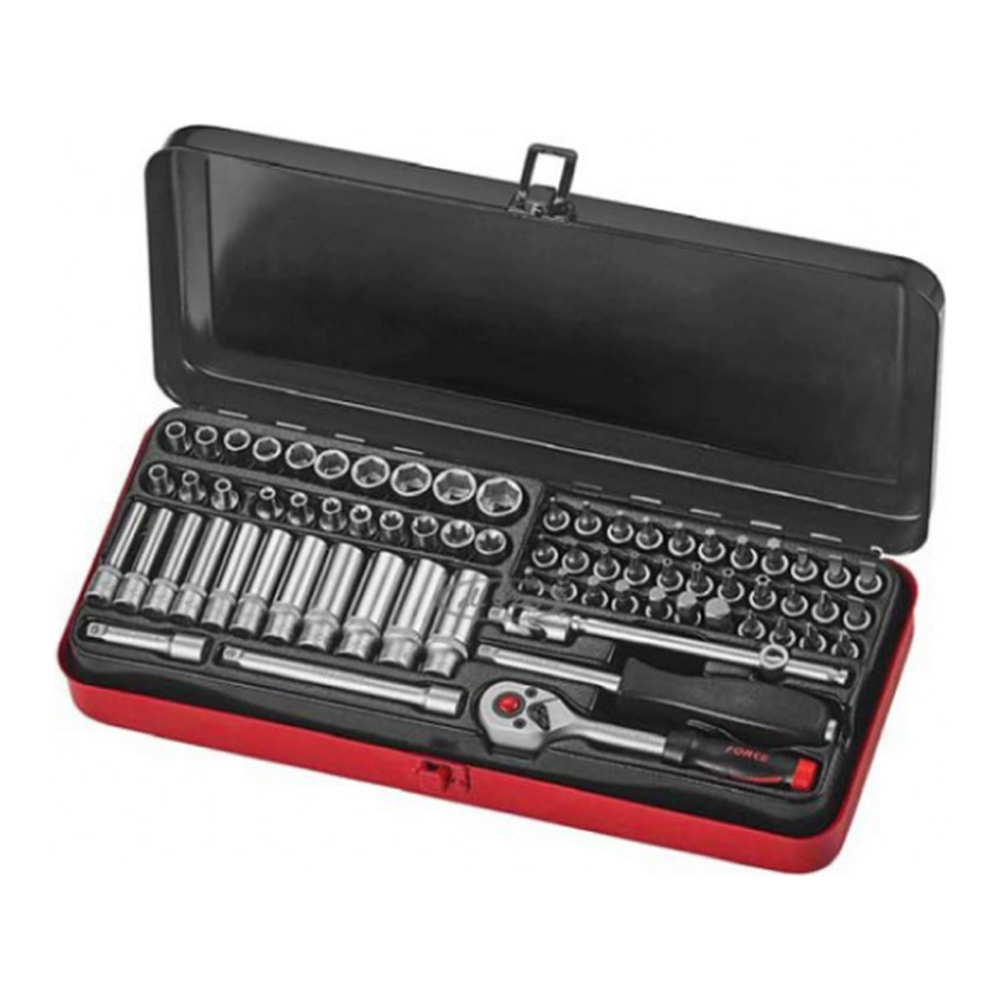 71pc 1/4"DR. Socket and socket bit combination set RMB