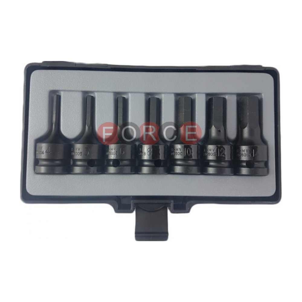 7pc 1/2" Imp.hex socket bit