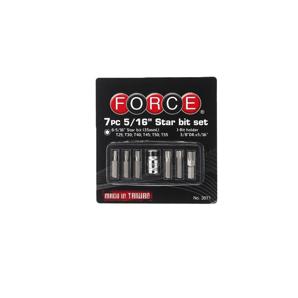 7pc 3/8" Star bit set