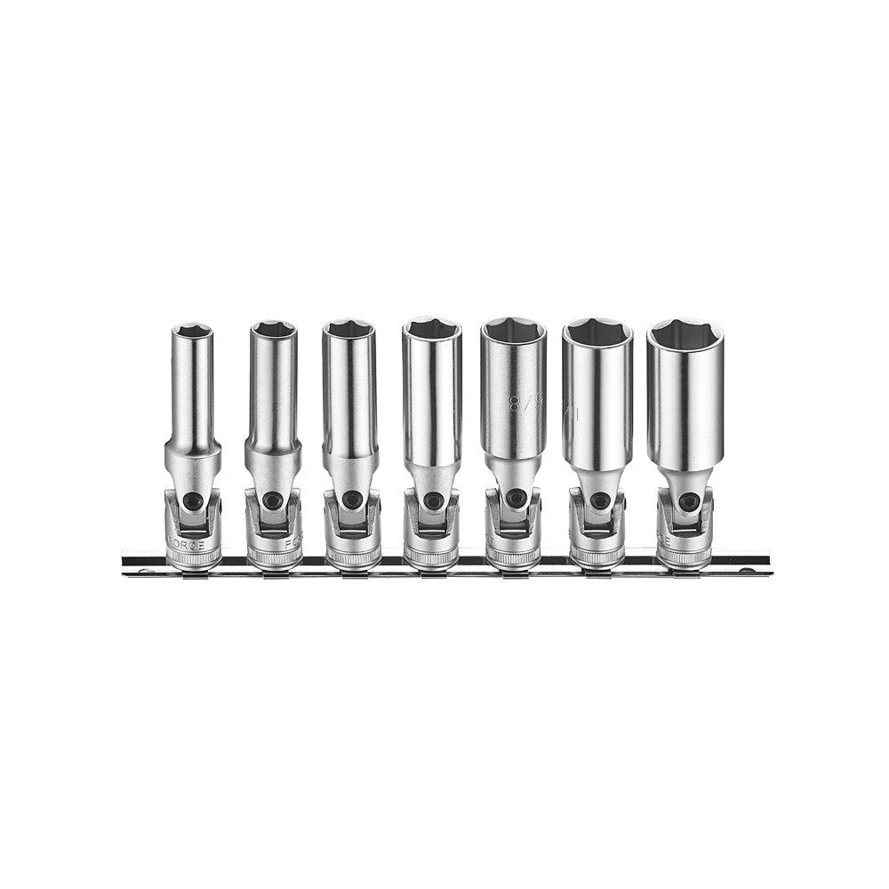 7pc 3/8" Uni. deep socket set