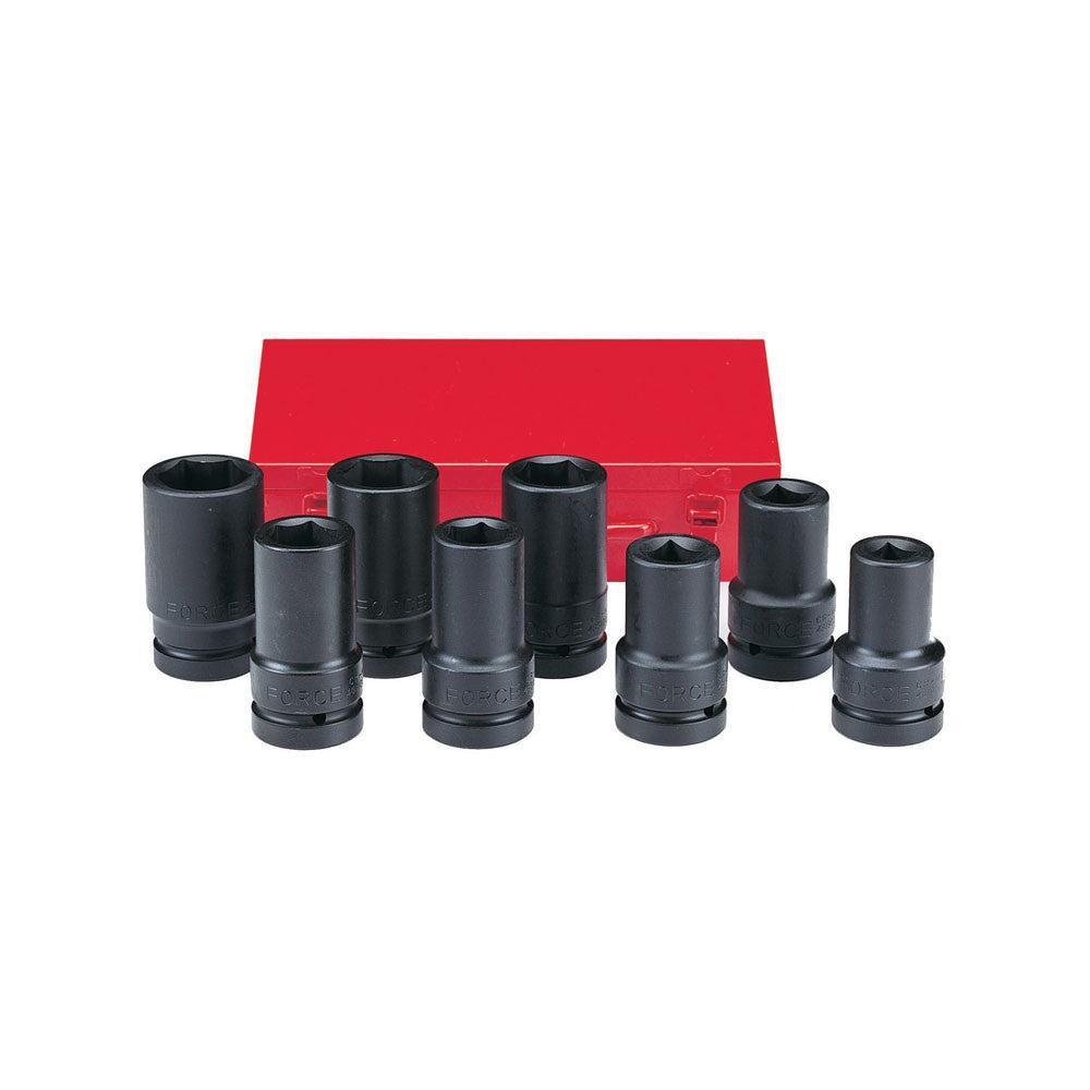 8pc 1" Impact deep socket set (SAE)