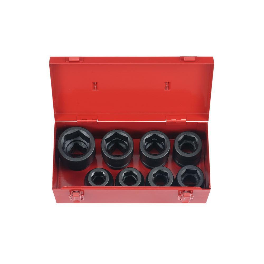 8pc 1" Impact socket set