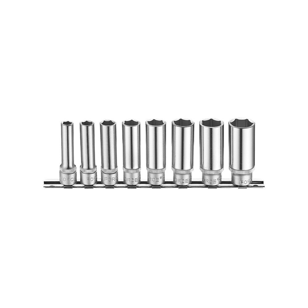 8pc 3/8" Deep socket set