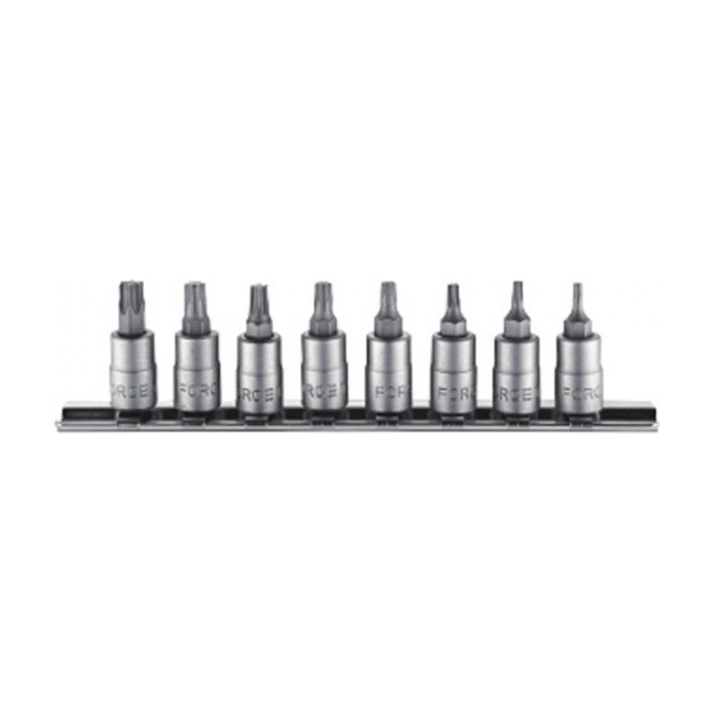 8pc Star tamperproof socket bit set