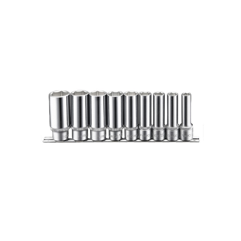 9pc 6pt Flank deep socket set