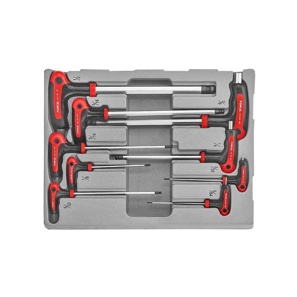 9pc Hex ball point grip key set (SAE)
