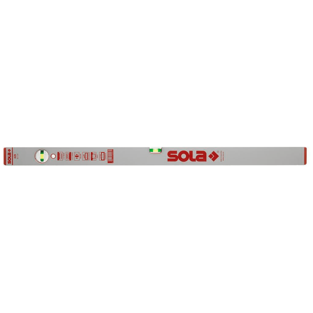 Alu blokwaterpas AZB120 120cm 2 libellen 0,50mm/m zilver