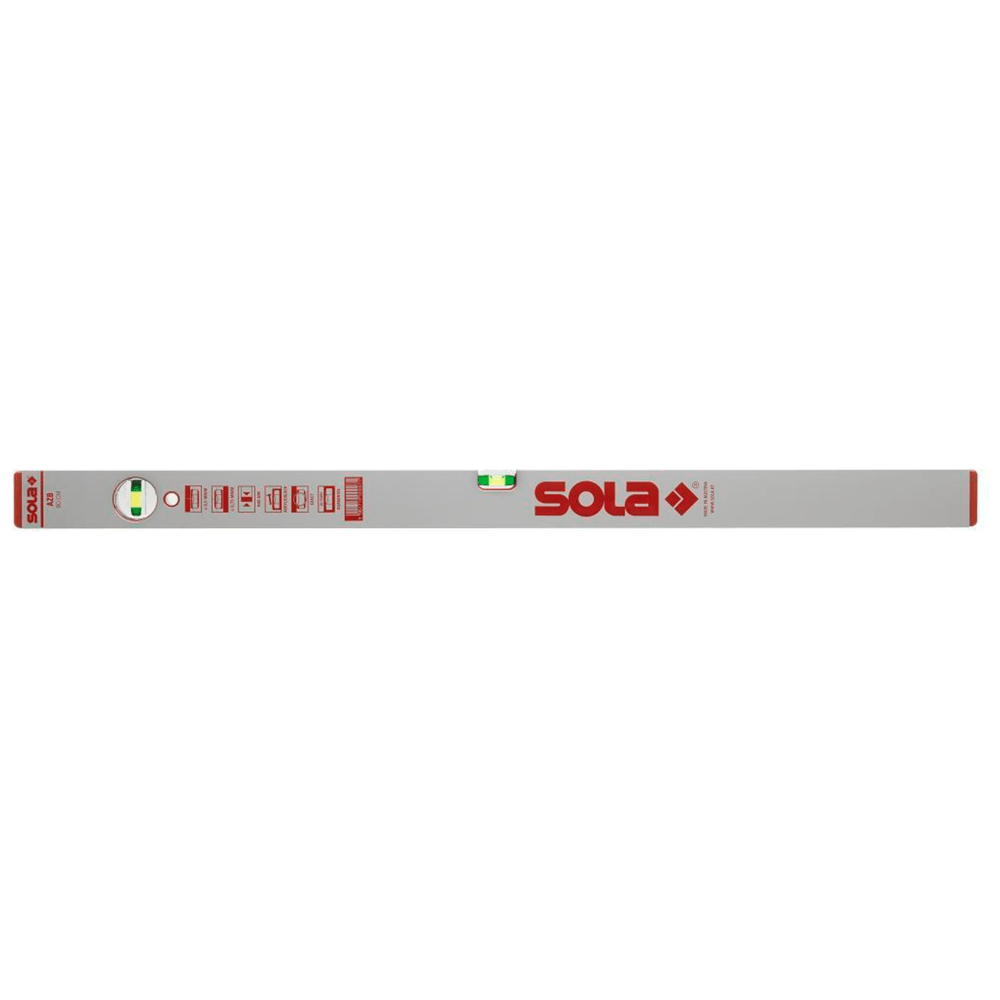 Alu blokwaterpas AZB20 20cm 2 libellen 0,50mm/m zilver
