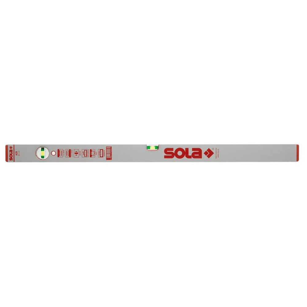 Alu blokwaterpas AZB50 50cm 2 libellen 0,50mm/m zilver