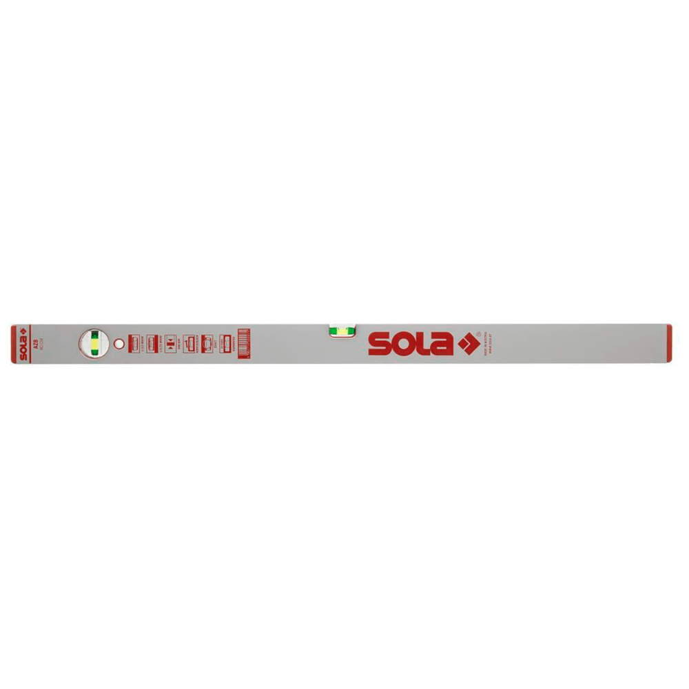 Alu blokwaterpas AZB60 60cm 2 libellen 0,50mm/m zilver