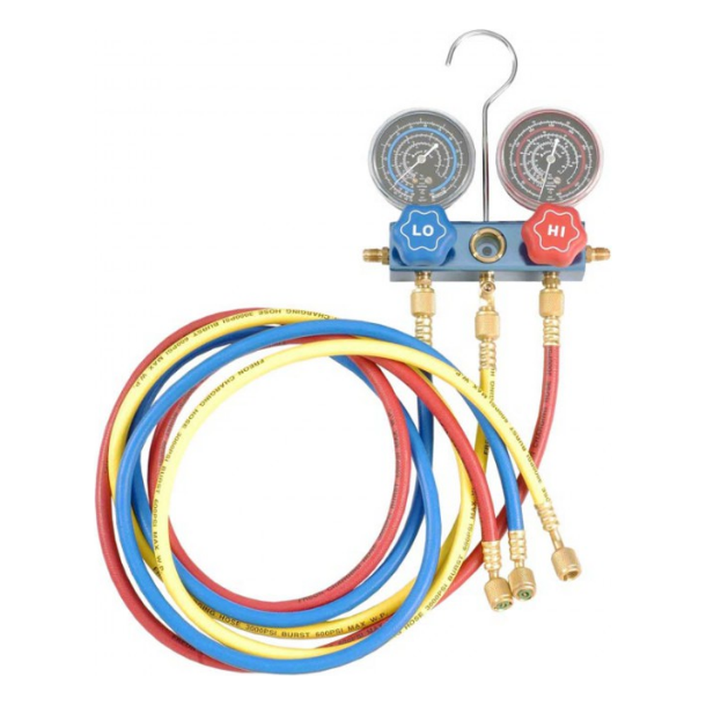 Aluminum R404A,R407C,R507A A/C & Refrigeration Manifold Gauge (with 60" hose 1/4" SAE)