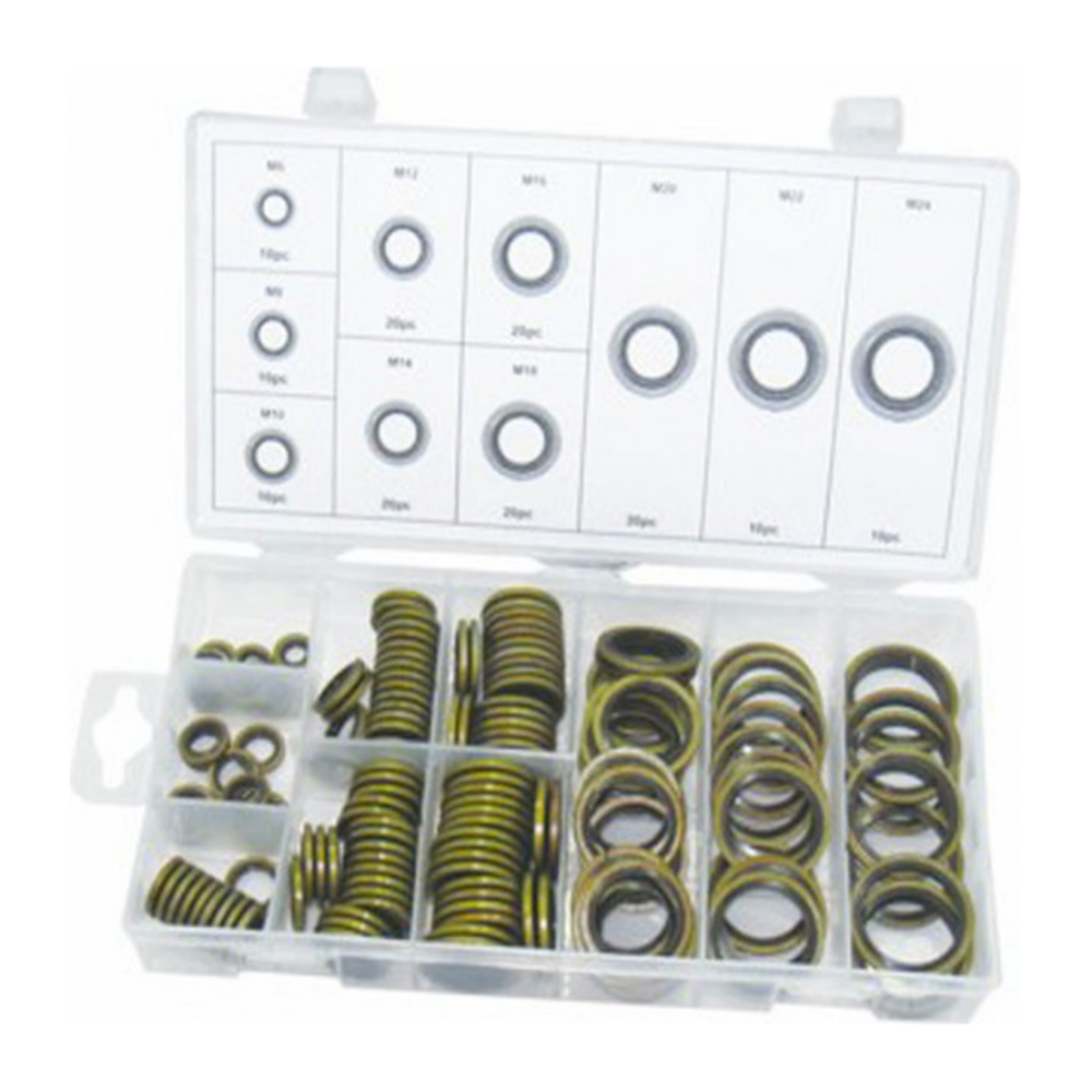 Assortiment Carterplugringen rubber 150 pcs