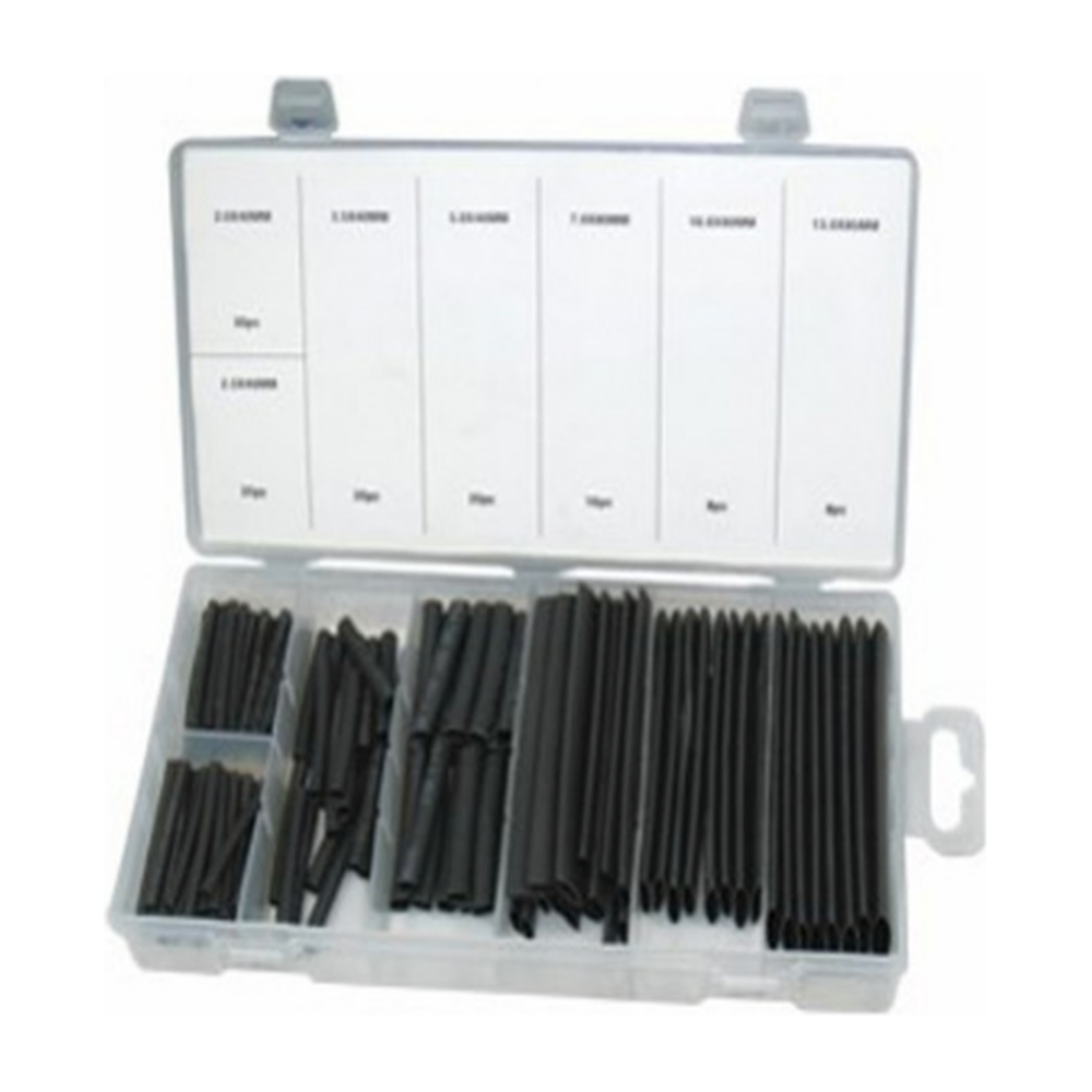 Assortiment Krimpkous zwart 117 pcs