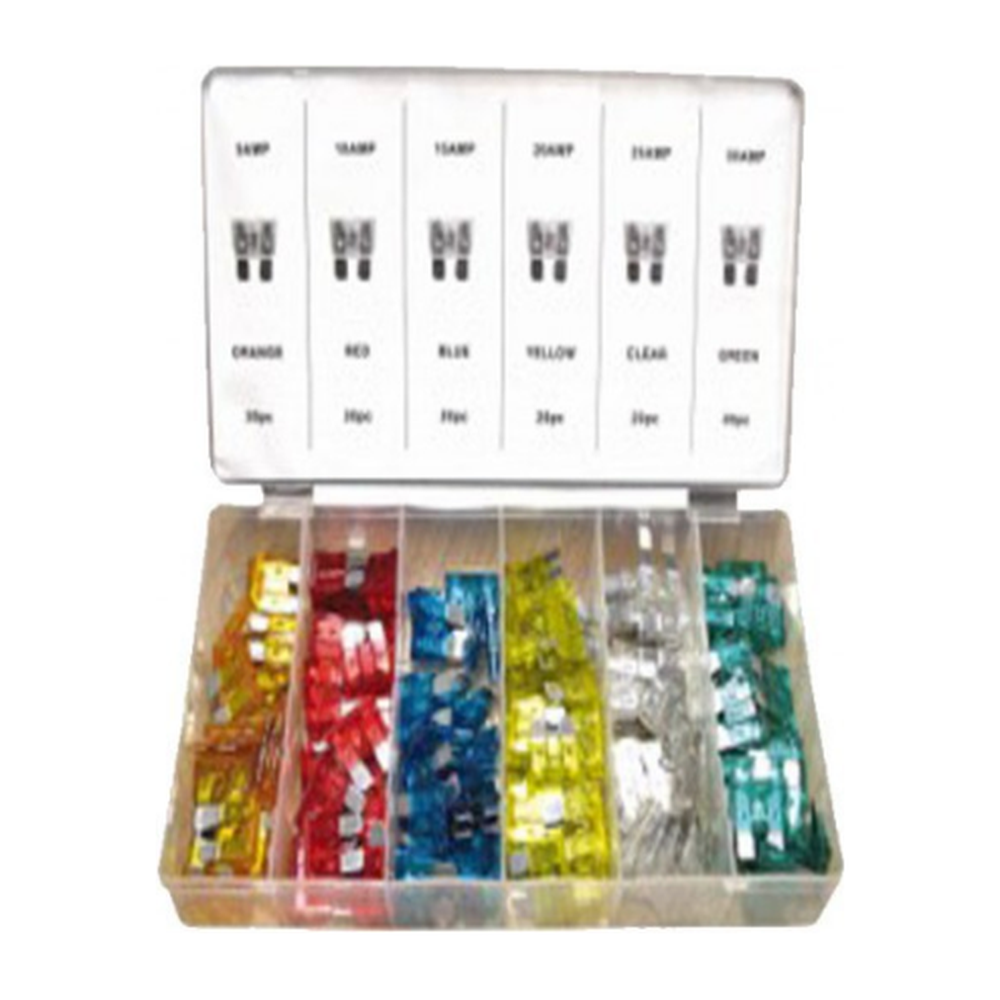 Assortiment Mini zekeringen 120 pcs