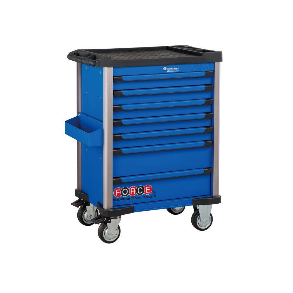 Blauwe Gereedschapswagen met 7 lades