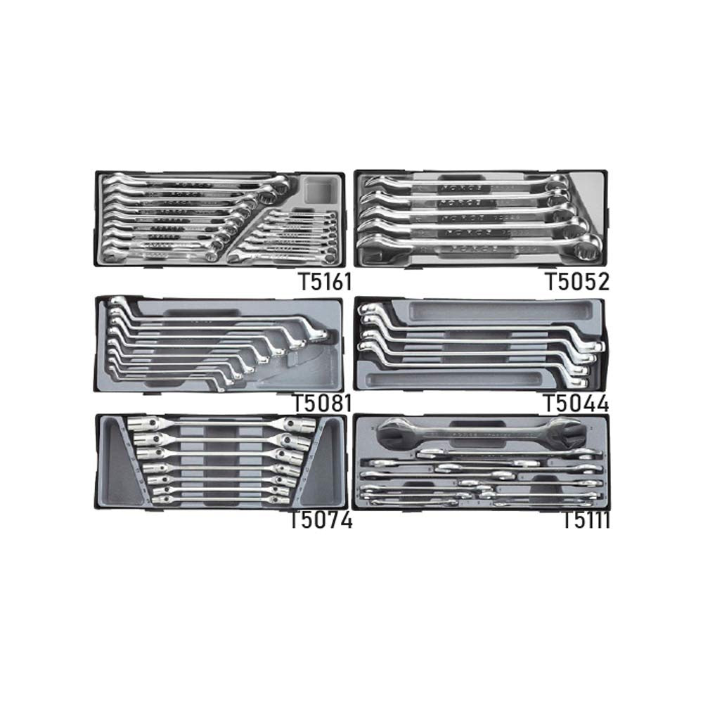 Blauwe jumbo Gereedschapswagen met 8 lades en 365-delig gereedschap (EVA)