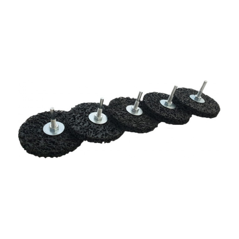 Cleaning disc 100mm with 6mm shaft for cordless screwdrivers 5 pc