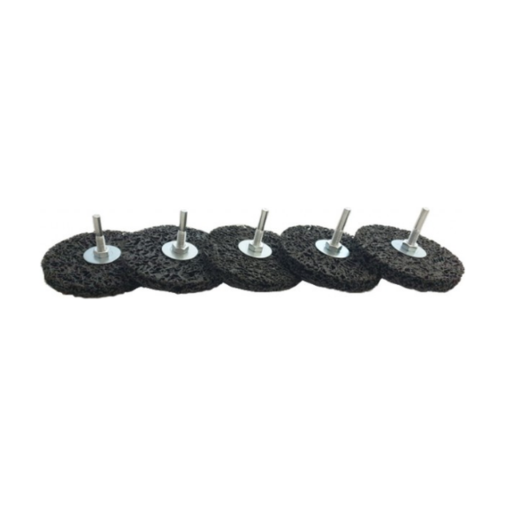 Cleaning disc 100mm with 6mm shaft for cordless screwdrivers 5 pc