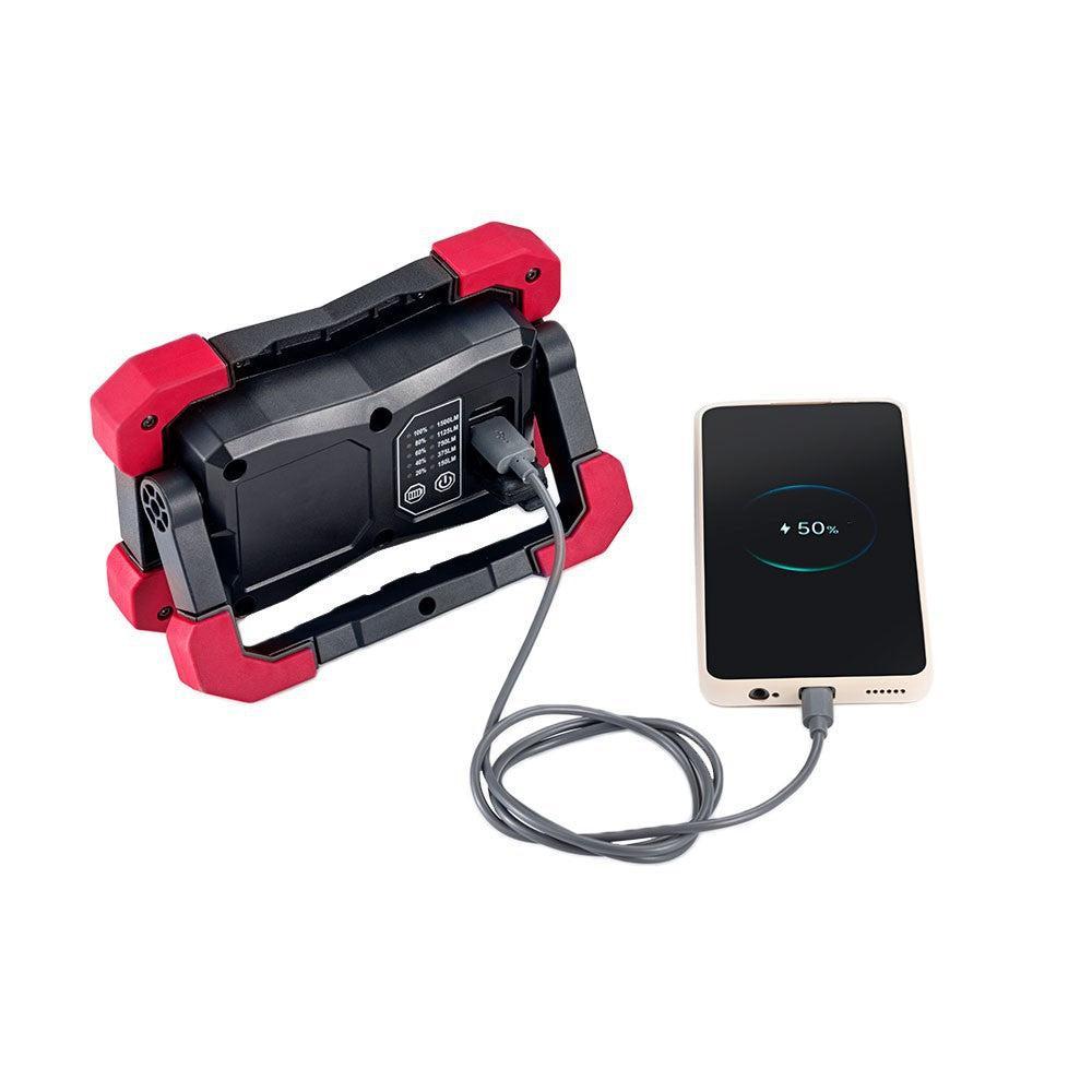 Compact Floodlight with Powerbank Max 1500 lm