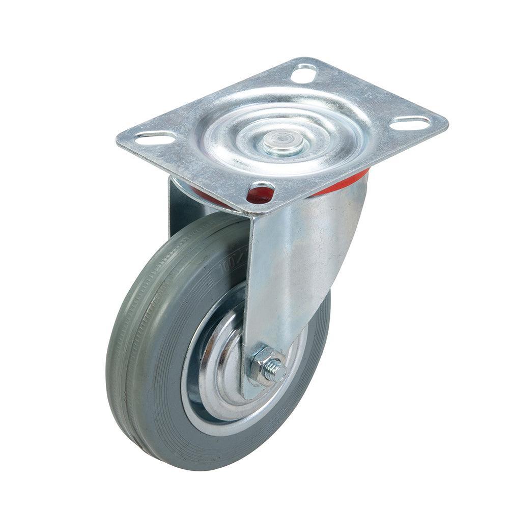 Fixman - Rubberen zwenkwiel 100 mm, 70 kg