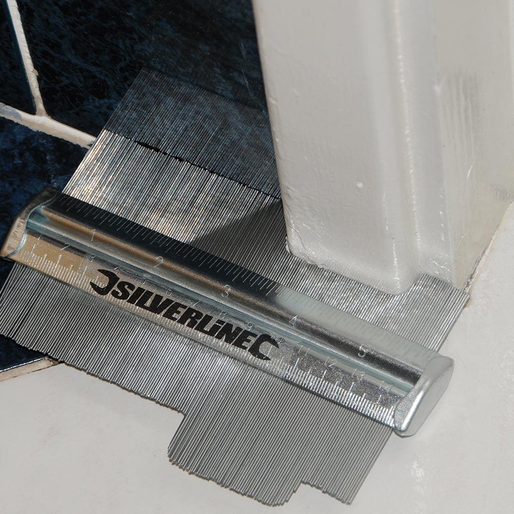 Silverline - Stalen profielaftaster 150 mm
