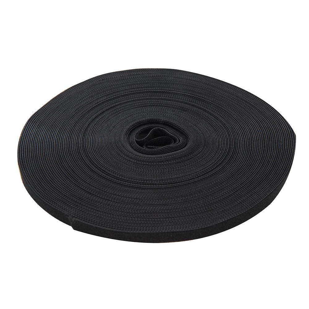 Fixman - Zwarte klittenband band 10 mm x 25 m