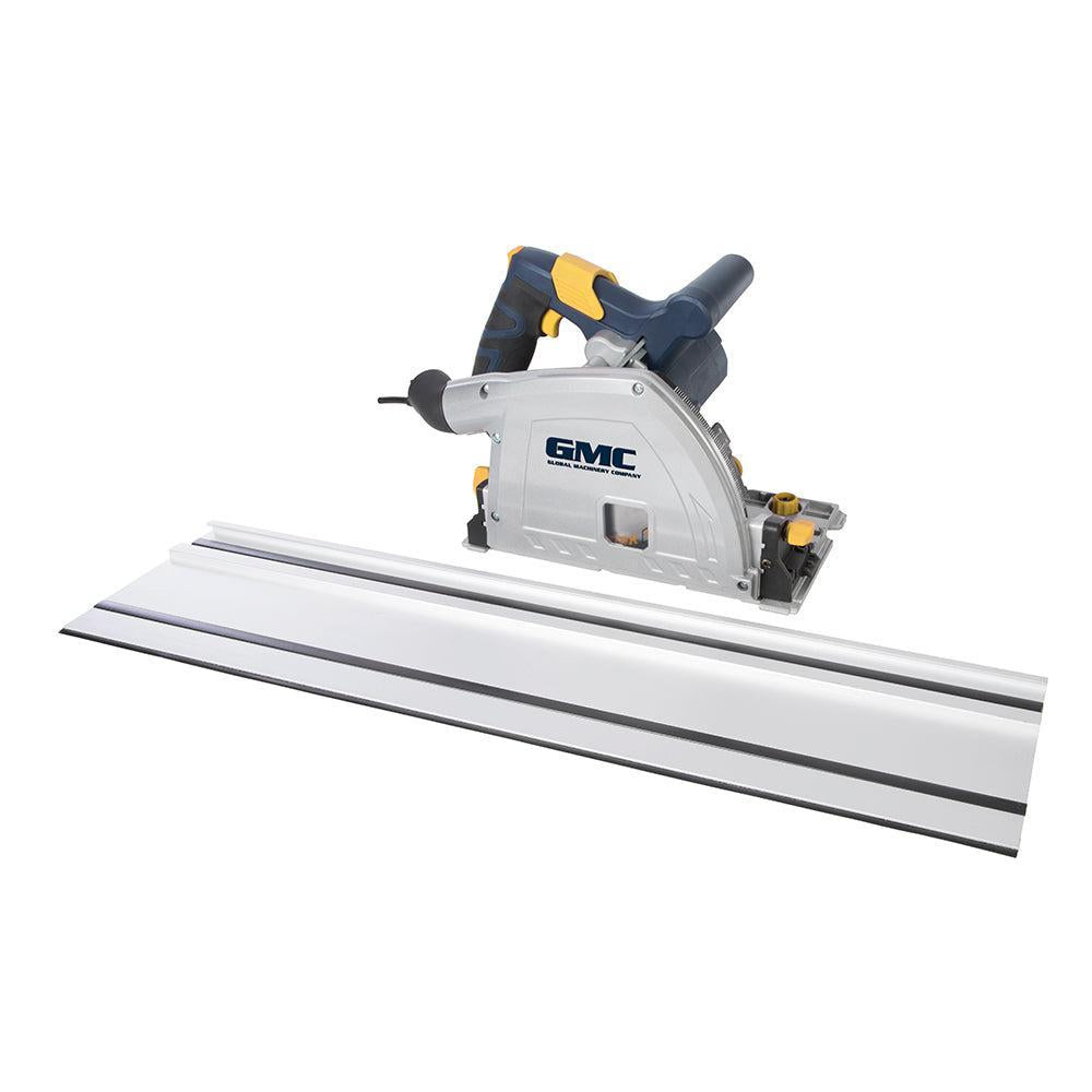 GMC - 1400 W, 165 mm invalcirkelzaag en rails set