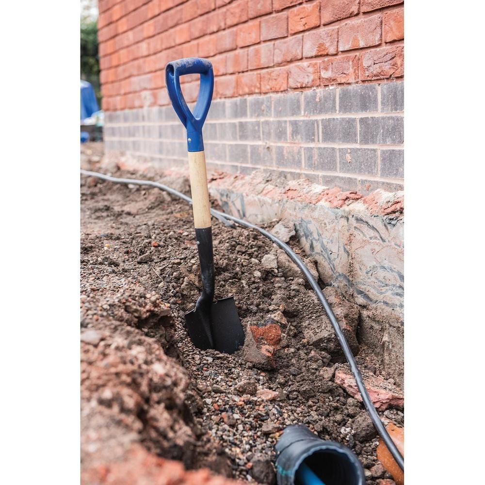 Silverline - Mini spade met ronde kop en houten schacht 700 mm