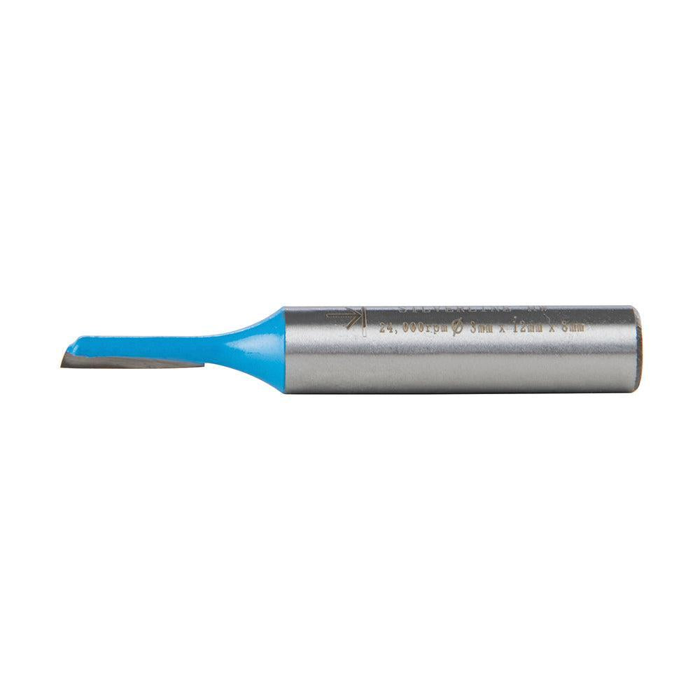 Silverline - 8 mm rechte metrische groeffrees 3 x 12 mm