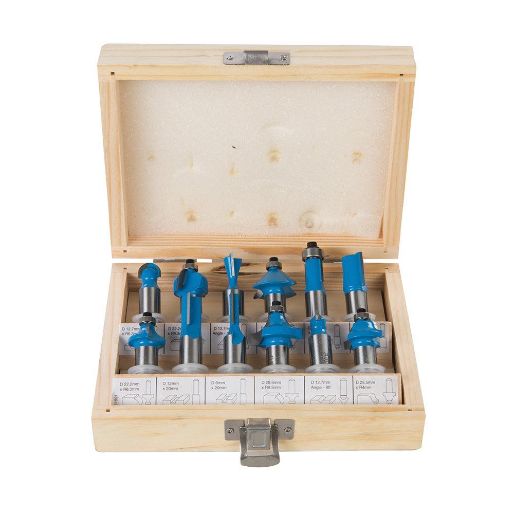 Silverline - 12-delige 12 mm TCT frees set 12 mm