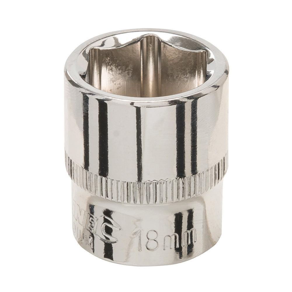 Silverline - Zeskantige 3/8" metrische dop 18 mm