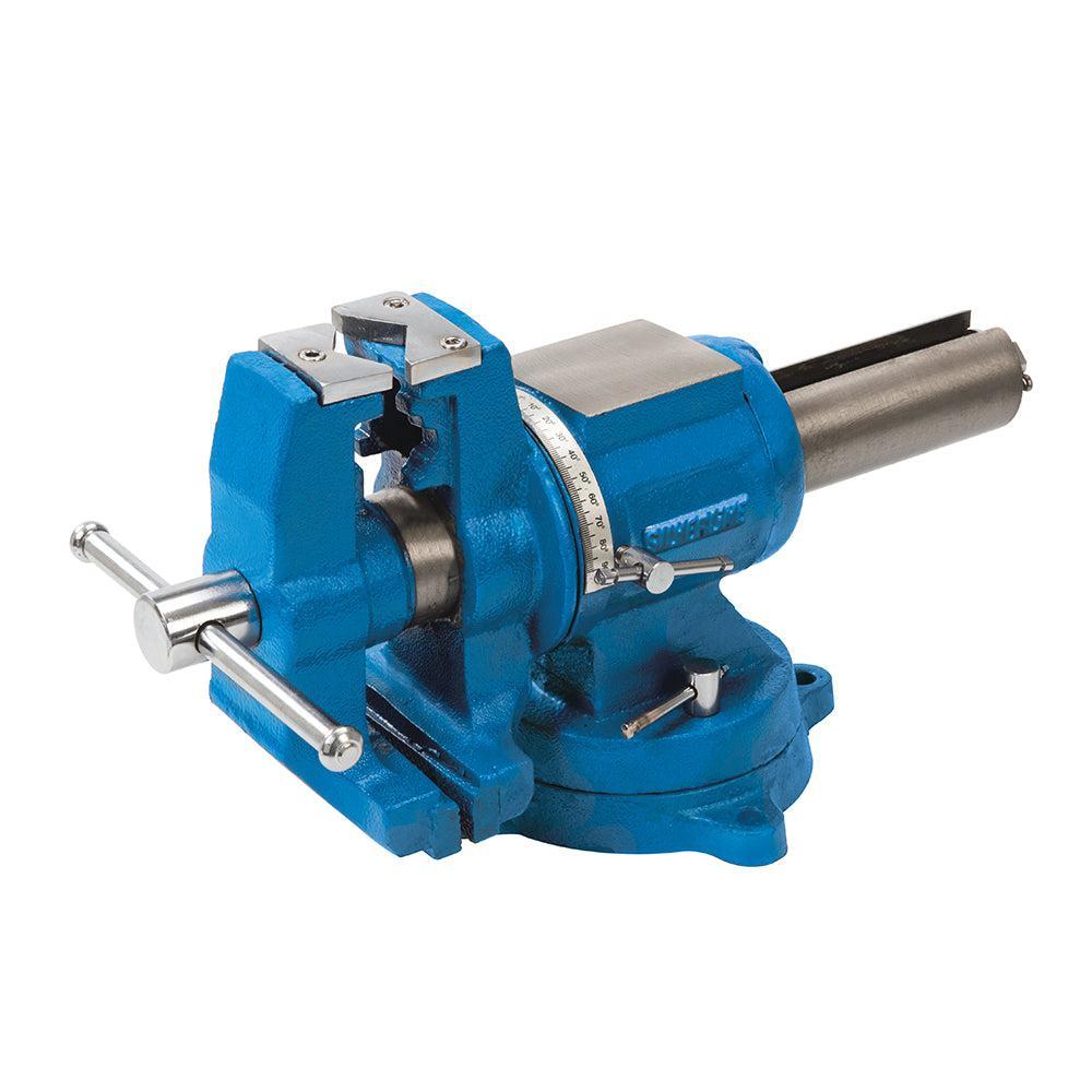 Silverline - Multifunctionele bankschroef, 125 mm 360° x 360°