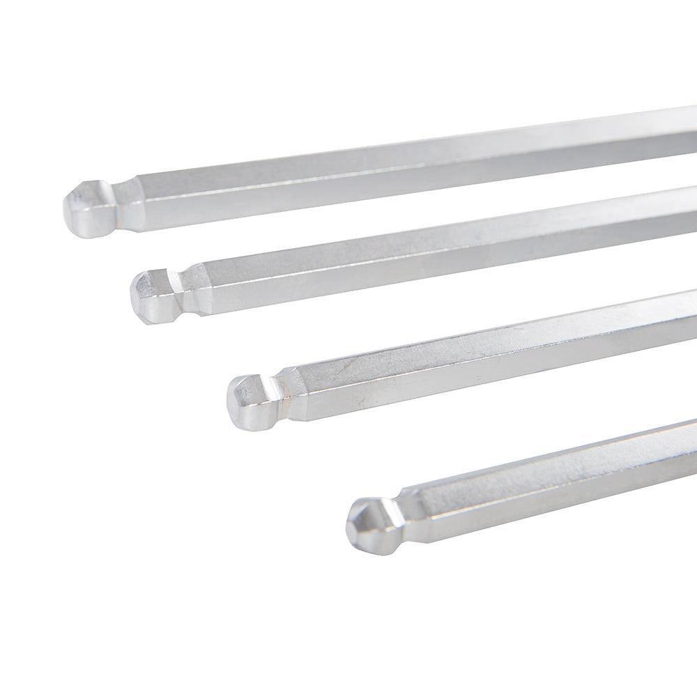 Silverline - 10-delige balkop zeskantsleutel set, extra lang 3 - 17 mm