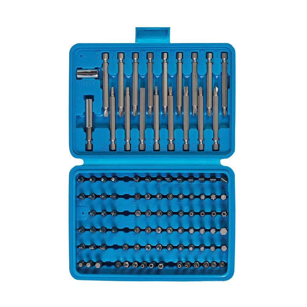 Silverline - 98-delige veiligheid bit set 1/4", zeskant