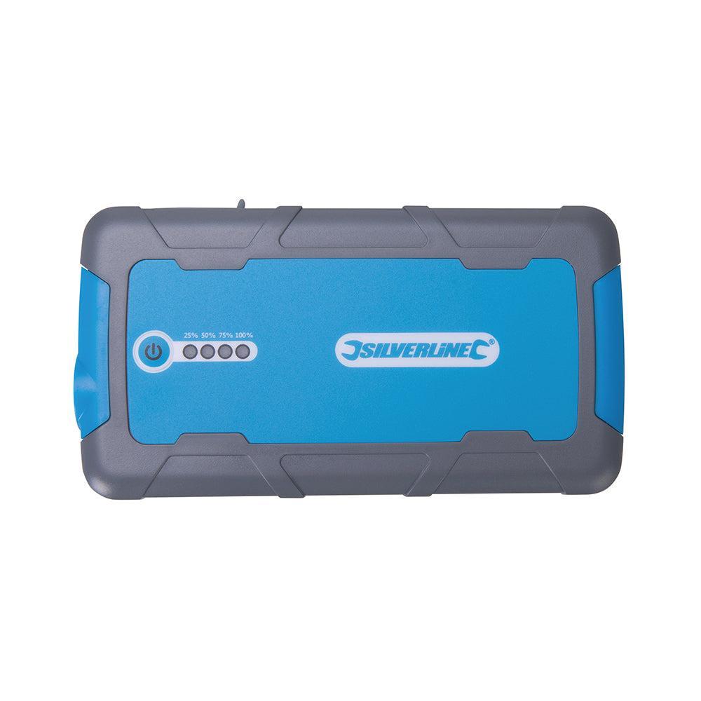 Silverline - 12 V Lithium Powerbank en jumpstarter 6000 mAh, 400 A