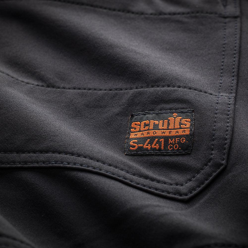 Scruffs - Trade Flex werkshorts, zwart