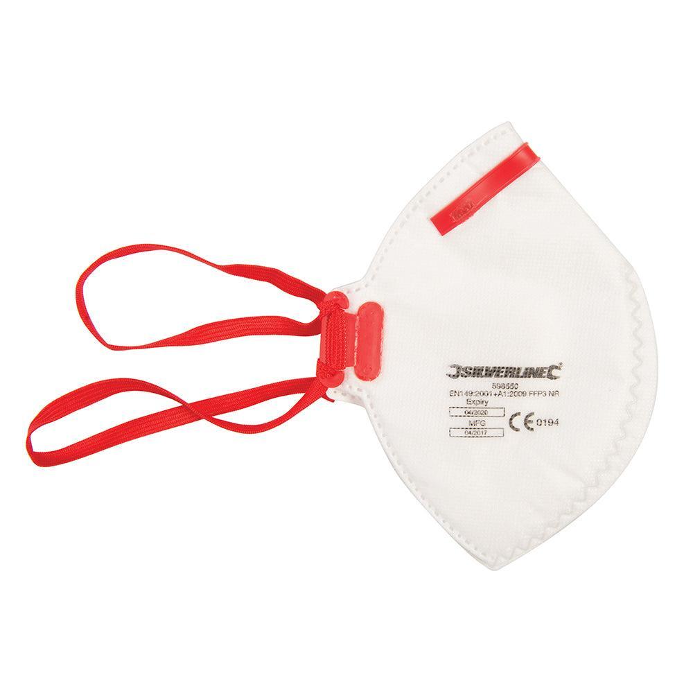 Silverline - Plat vouwbaar FFP3 stofmasker, enkel gebruik