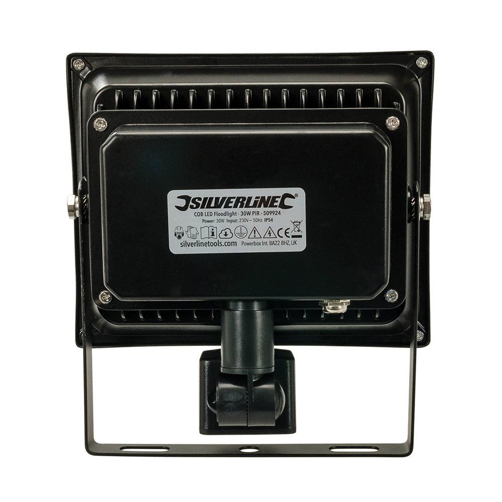 Silverline - COB LED schijnwerper 30 W PIR